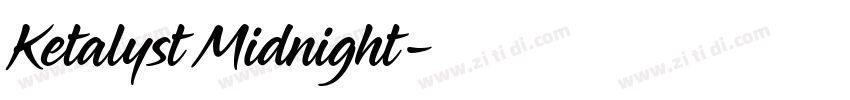Ketalyst Midnight字体转换
